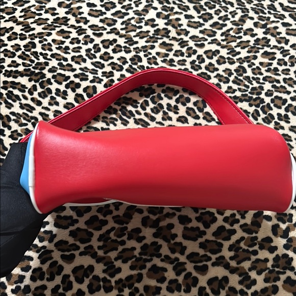 2003 PAUL FRANK β€οΈπ Vintage Zipper Shoulder Bag Y2K Red Blue William the Mouse - Picture 10 of 16